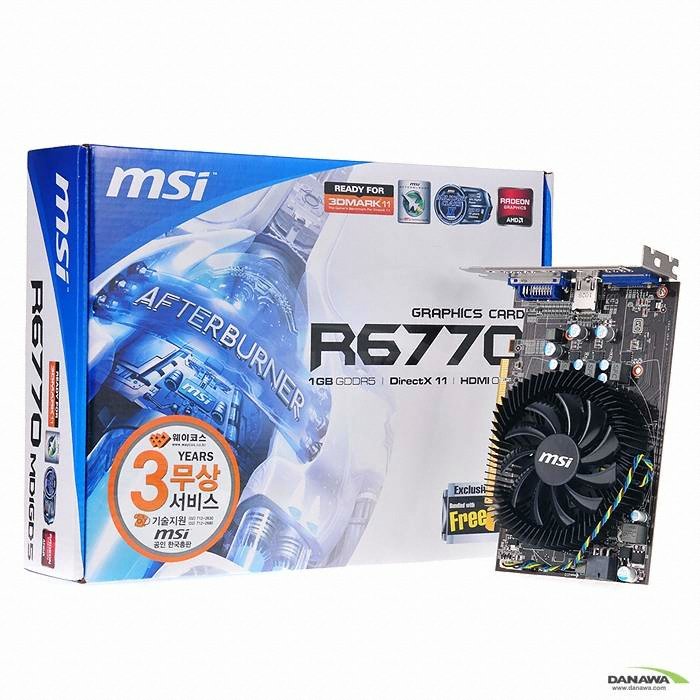 MSI �󵥿� HD 6770 R6770-MD1GD5 1GB