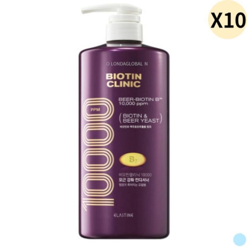 LG생활건강 엘라스틴 비오틴 클리닉 맥주효모 컨디셔너 1000ml (10개)