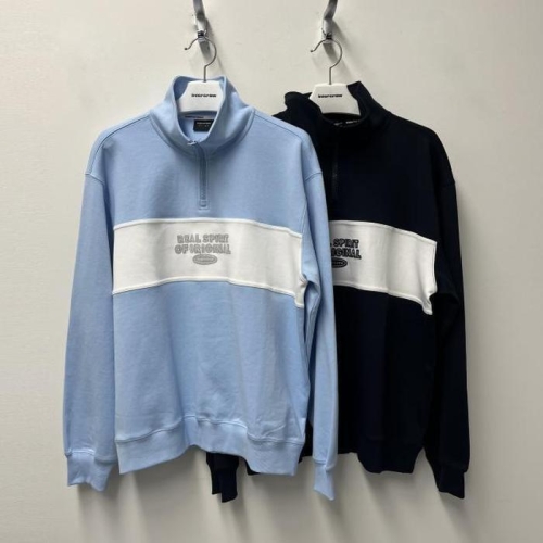 인터크루 블록 하이넥 S블루 ITZ1TT01A_SB