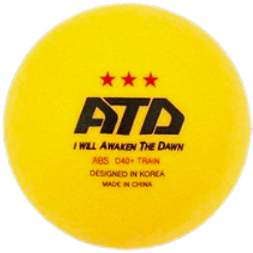 ATD 3성 연습용 탁구공 오렌지