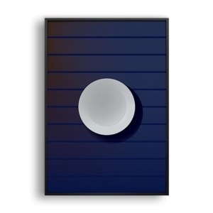 올뉴프레임 접시에 스민, 달빛 일러스트 액자