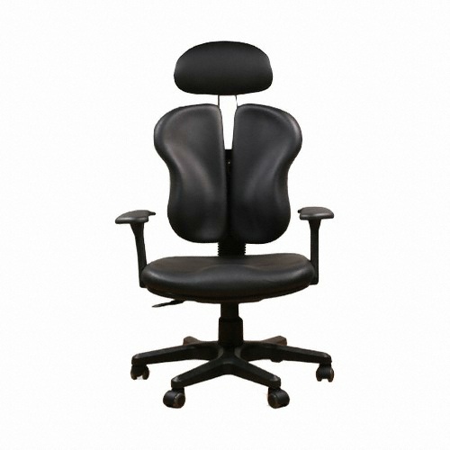 A플러스 네잎클로버 헤더형 S라인 인조가죽 의자_이미지