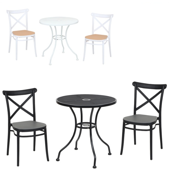 도리퍼니처 다니카 야외 테이블 700 (마야의자2개)_이미지