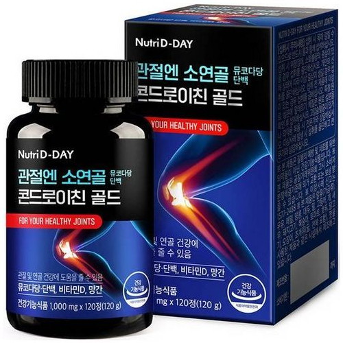 관절엔 소연골 뮤코다당 단백 콘드로이친 골드 120정