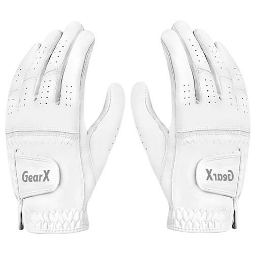 기어엑스 베이직 반양피 여성용 골프장갑 양손 (2개)_이미지