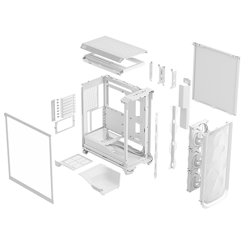 Fractal Design Meshify 3 강화유리 (화이트)_이미지