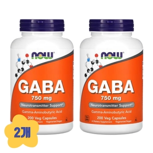 나우푸드 가바 750mg 200캡슐 (2개)