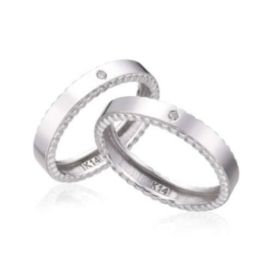 비앤비골드 18K 랩그로운 다이아몬드 볼륨 커플링 반지 세트 RCS37844_이미지