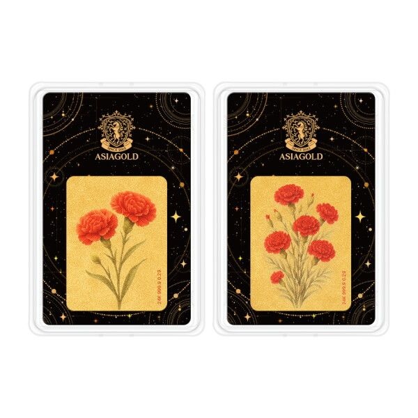 아시아골드 카네이션 라지뷰 카드 골드바 0.2g (1개)_이미지