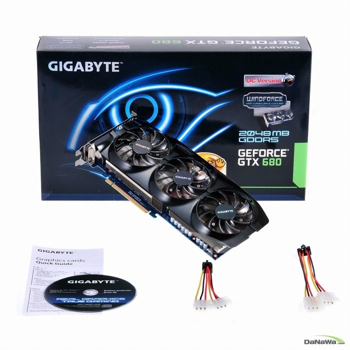 GIGABYTE ������ GTX680 UDV D5 2GB WINDFORCE 3X