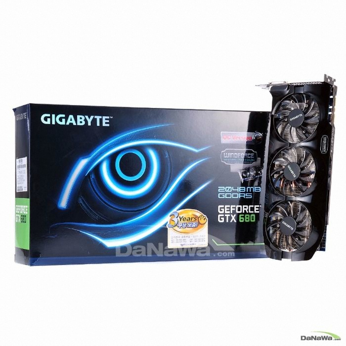 GIGABYTE ������ GTX680 UDV D5 2GB WINDFORCE 3X