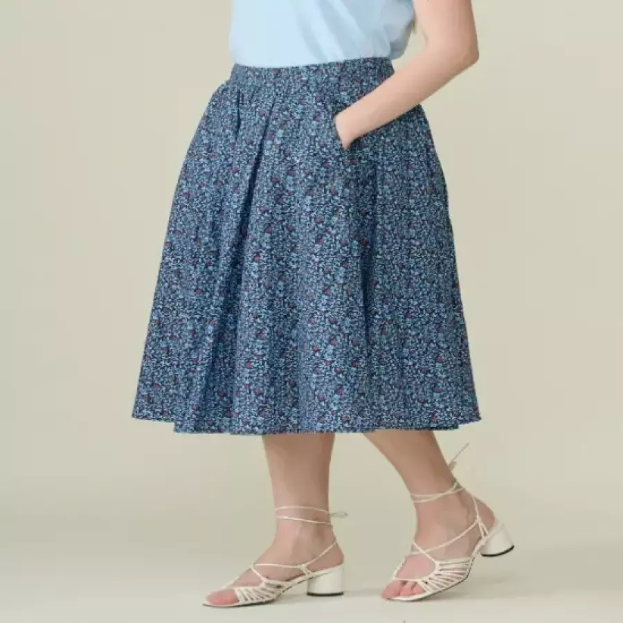 BCBG 나나 프린트 스커트 B6B6S240DG