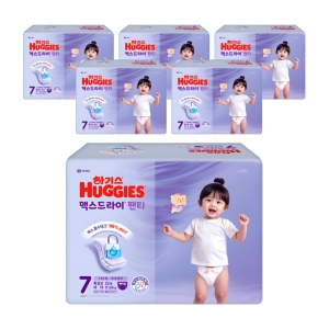 하기스 2025 맥스드라이 팬티형 7단계-여아용 (192매)_이미지
