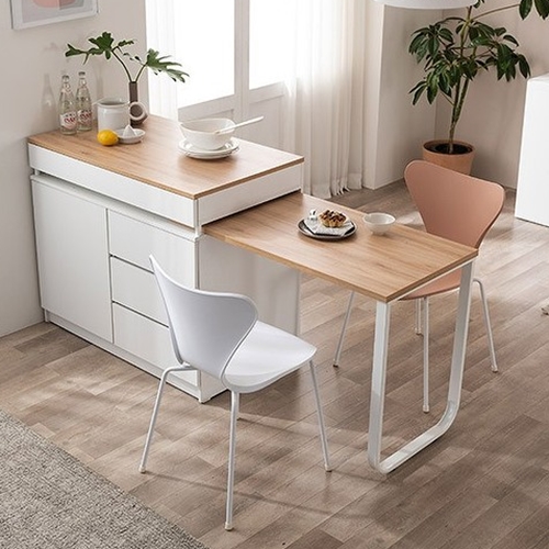 카모메 서랍장 확장형 아일랜드식탁 1000