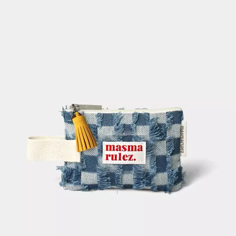마스마룰즈 Mini strap pouch _ Rough Denim FZ9GO8B 58PYXG8 3062512