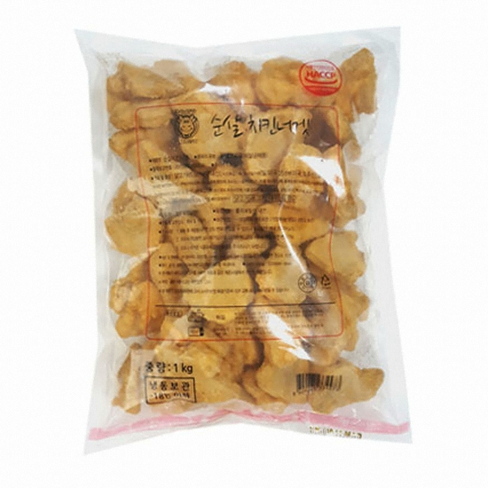 청우푸드 그린쉘 순살치킨너겟 1kg (1개)_이미지