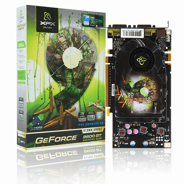 XFX 지포스 9600GT LOW POWER D3 512MB 유니텍_이미지