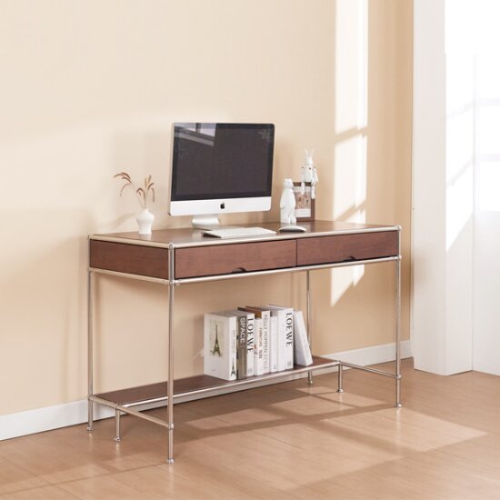 트리빔하우스 모소 모듈 시스템 19T 원목 수납 책상