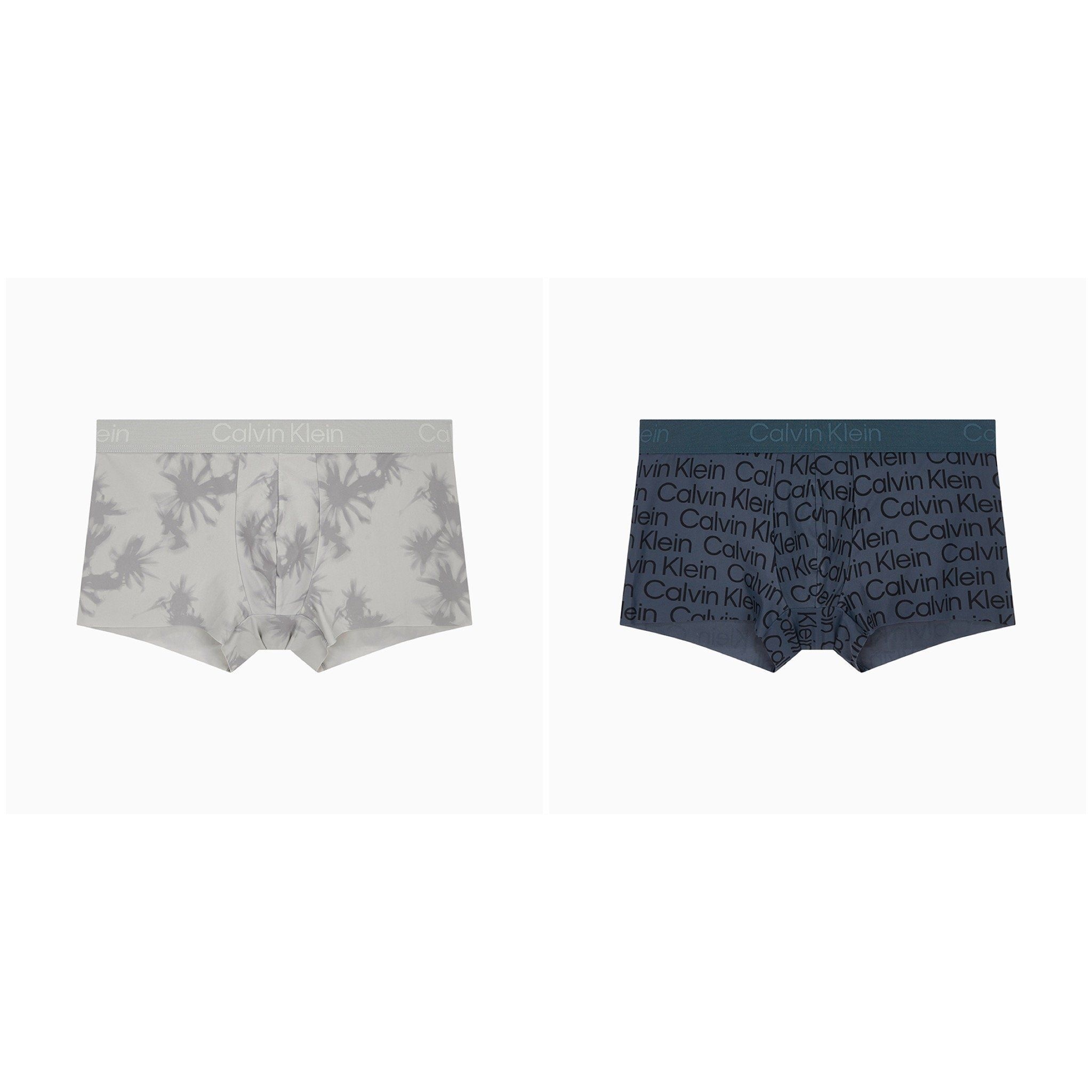 Calvin Klein Underwear CK 남성 블랙 프린트 드로즈 2종 NB4061-PUZPUX