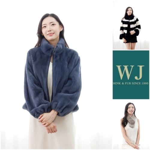 우진모피 코펜하겐 휘메일풀스킨 밍크초커 밍크머플러 밍크스카프초커 WMF1035