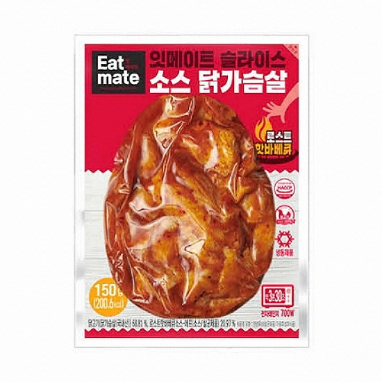 푸드나무 잇메이트 슬라이스 소스 닭가슴살 로스트핫바베큐 150g (30개)_이미지
