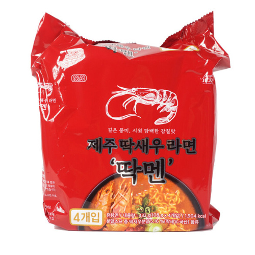 해올렛  제주 딱새우 라면 딱멘 108g