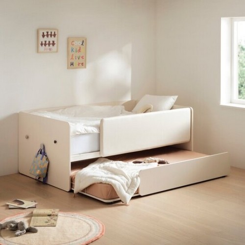 일룸 에디키즈 슬라이딩 2단침대 SS (매트별도)_이미지