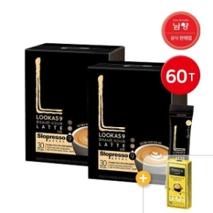 루카스나인 스틱커피 라떼 60T 30T+30T + 믹스 10T 증정