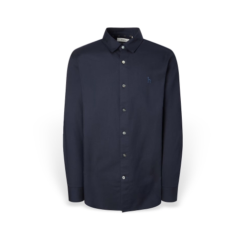 헤지스 남성 네이비 캐시미어 혼방 셔츠_HZSH5D403N2_이미지