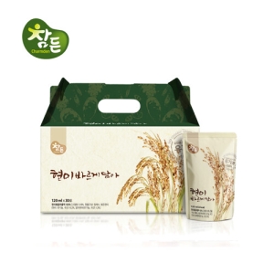 현미바르게담아 120mlX30포 고소한 유기농 발아 현미차 HACCP