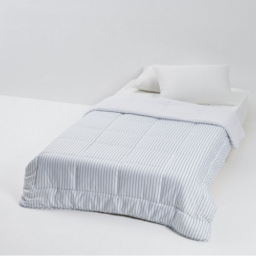 자주(JAJU) 스트라이프 피치스킨 차렵이불 틸블루 (슈퍼싱글 SS)_이미지