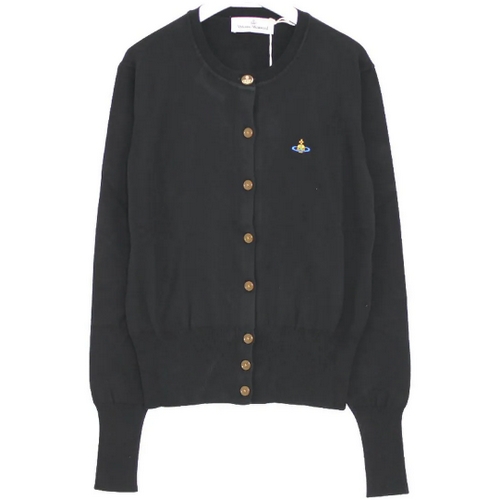 비비안웨스트우드 로고 자수 가디건 1803002P Y0010 (N401, 블랙)_이미지