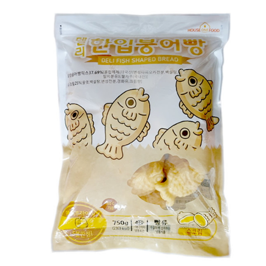 델리 한입 미니 붕어빵 슈크림 750g (1개)_이미지