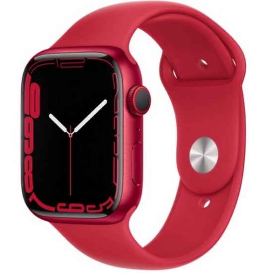 APPLE 워치 시리즈7 45mm Cellular (PRODUCT)레드 알루미늄 (스포츠밴드)_이미지