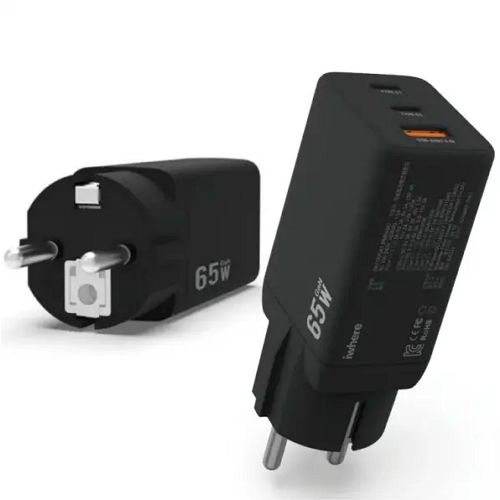코러시스 iwhere PD PPS 65W 3포트 GaN 충전기 IPD-653G_이미지