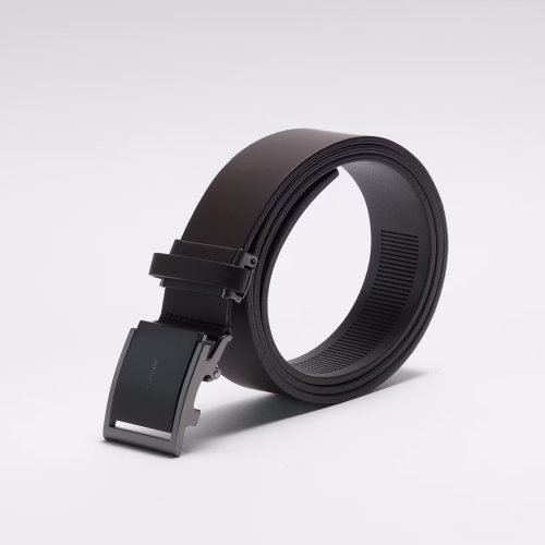 LF 질스튜어트 남성 다크브라운 무광버클장식 소가죽 자동벨트 JUBE6E052W2