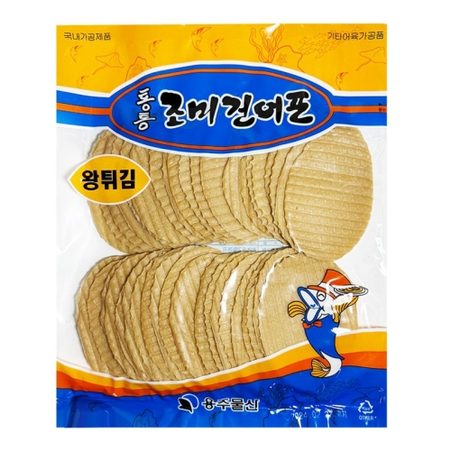 장수왕 통통 튀김 쥐포 1봉 400g /마른 안주 생선포 조미 어포 빠삭이 옛날 쥐포 꾸이 구이 스낵 과자 아귀포 1개_이미지