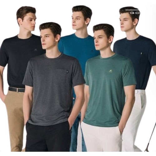 밀레골프 여름 라운드 반팔 티셔츠 남성 5종세트_이미지