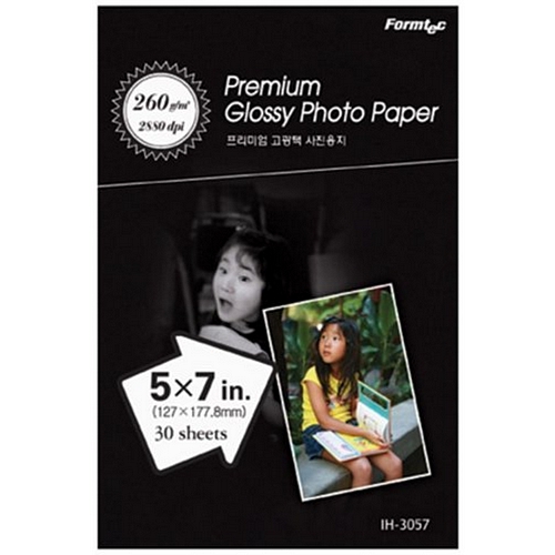 폼텍 고광택 포토 용지 IH-3057 5X7