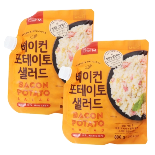 쉐프엠 베이컨 포테이토 샐러드 800g (2개)