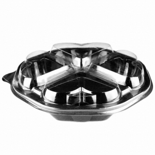 아이팩 ㅤDL-40 4칸 검정 도시락 (400개)_이미지