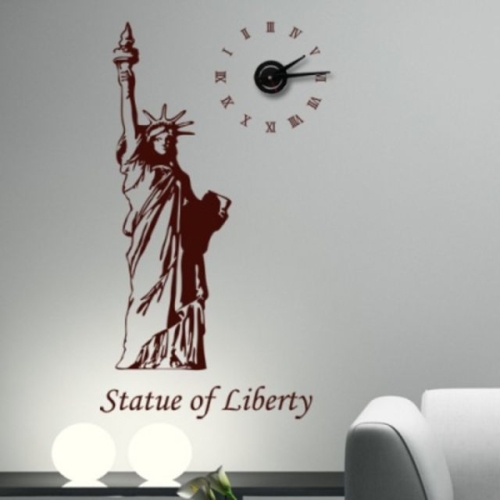 pj065-곧게선여신상_그래픽스티커 중형 _그래픽시계-꾸