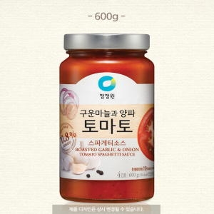 대상 청정원 구운마늘과 양파 토마토 스파게티소스 600g (1개)