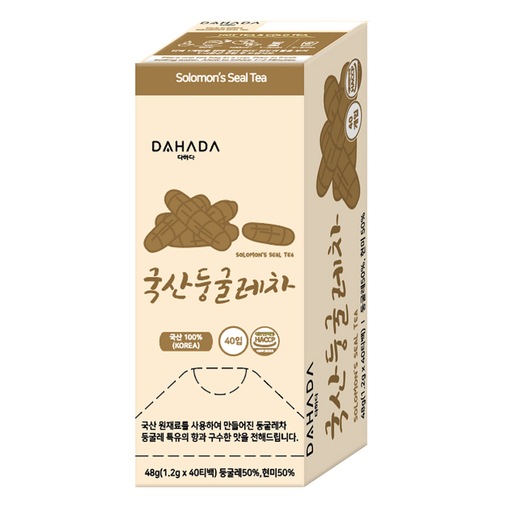 허브앤티  다하다 국산 둥굴레차 40티백