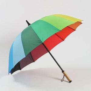  레인보우 자동 우산 장우산_21885674