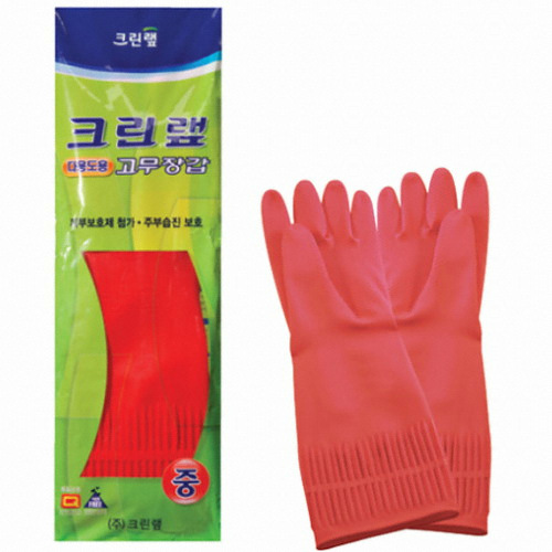 크린랲 다용도 고무장갑 (중) (100켤레)