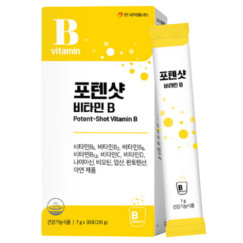 안국약품 포텐샷 비타민B 30포 (8개)_이미지