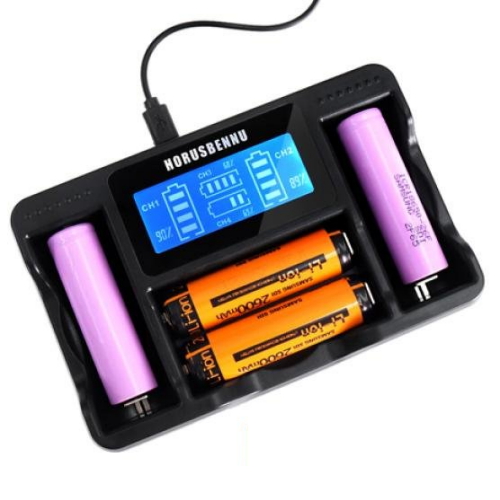호루스벤누 EX4-LCD 18650 4구 다용도 만능충전기