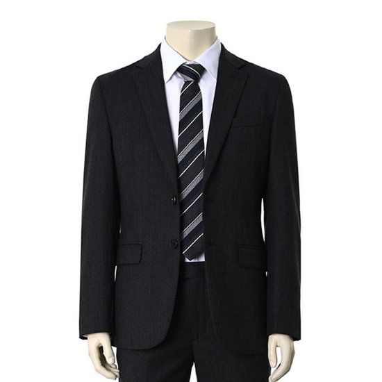  바쏘 울 혼방 슬림핏 인디고 정장 자켓 BSW4JQ76A