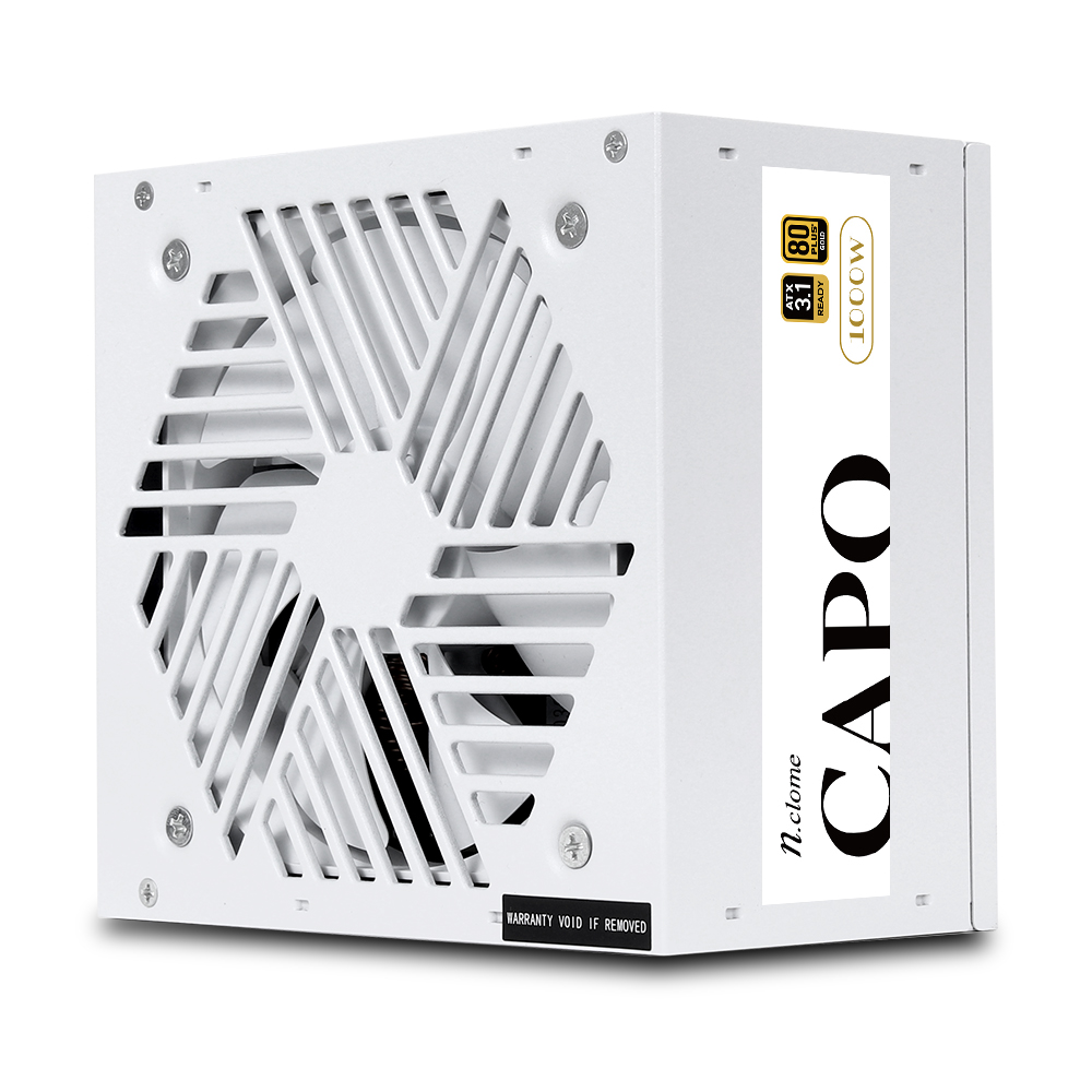 엔클롬 CAPO 1000W 80PLUS골드 풀모듈러 ATX3.1 화이트_이미지